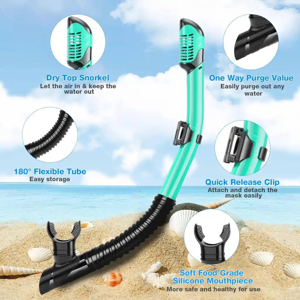 Kit Careta Buceo Gafas Natacion Y Snorkel Profesional