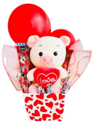 Regalo Especial Amor Y Amistad Con Cerdito Chocolates - Regalo Especial - Regalo Amor Y Amistad - 21 De Septiembre