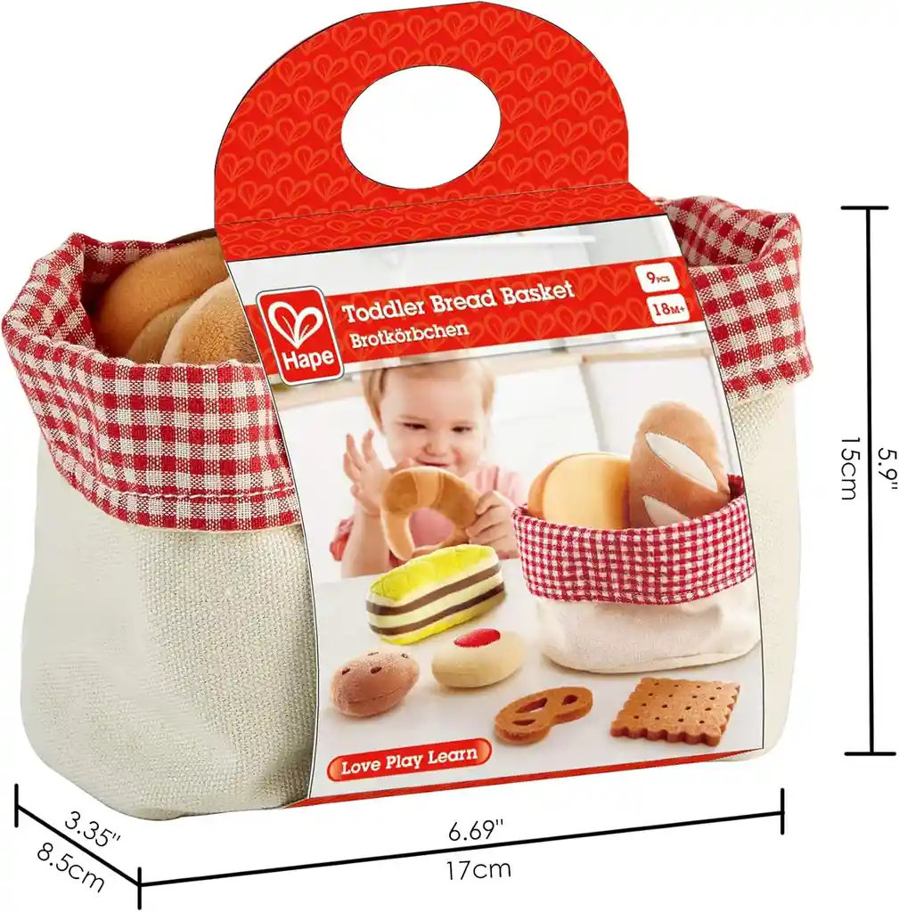 Juguete Set Cesta De Panadería Para Niños Niñas