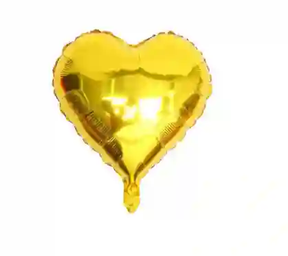 Globo Corazón Dorado