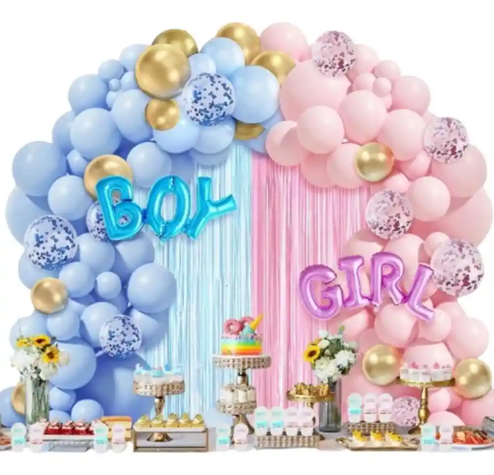 Kit De Globos Revelación De Género Baby Shower