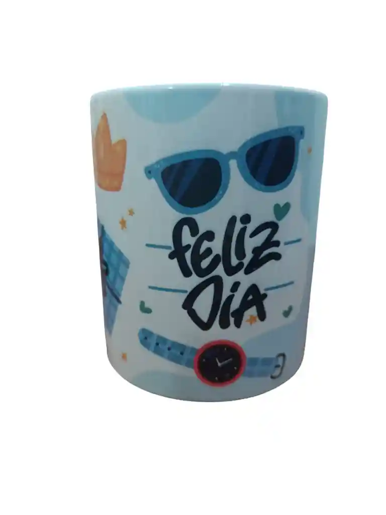 Mug Pocillo Vaso Con Diseño Feliz Dia De Hombre