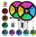 Cinta Led Multicolor Rgb Luz 5050 5mts + Control + Adaptador
