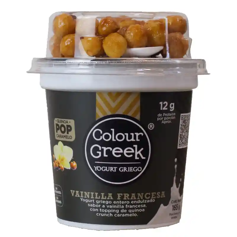 Colour Greek Yogurt Griego Quinoa Pops Caramelo