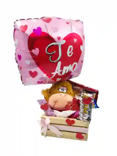 Ancheta Desayuno Sorpresa Regalo Dulces Peluche Chocolate Mona