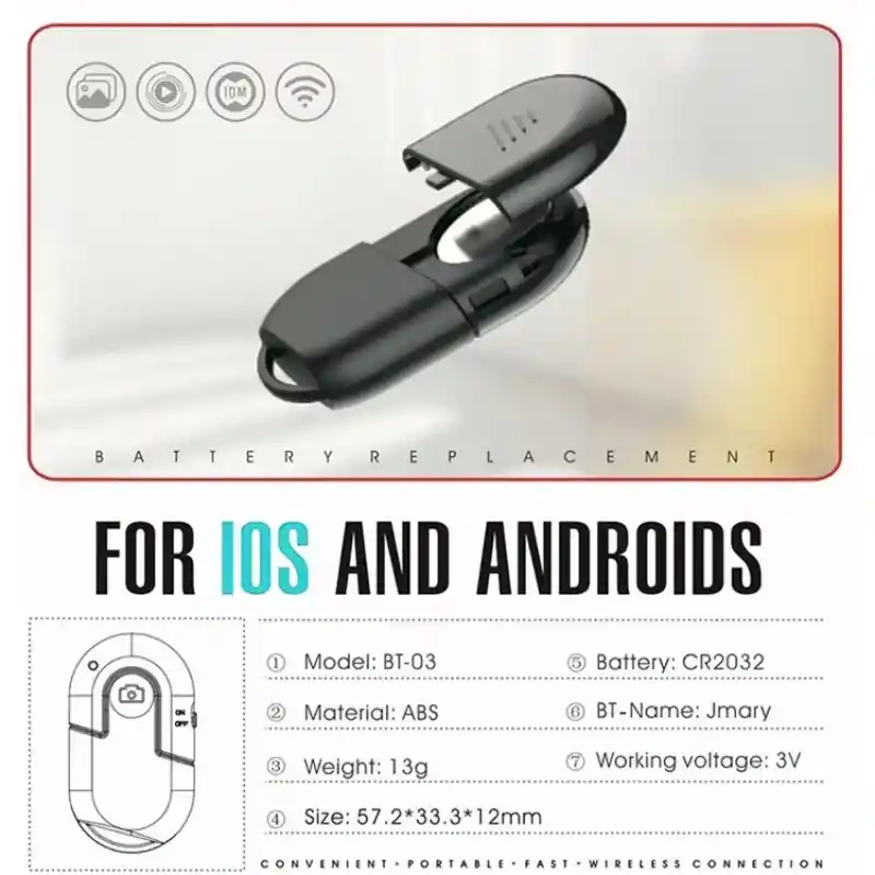 Control Bluetooth Selfie / Bluetooth Selfie Para Ios / Android