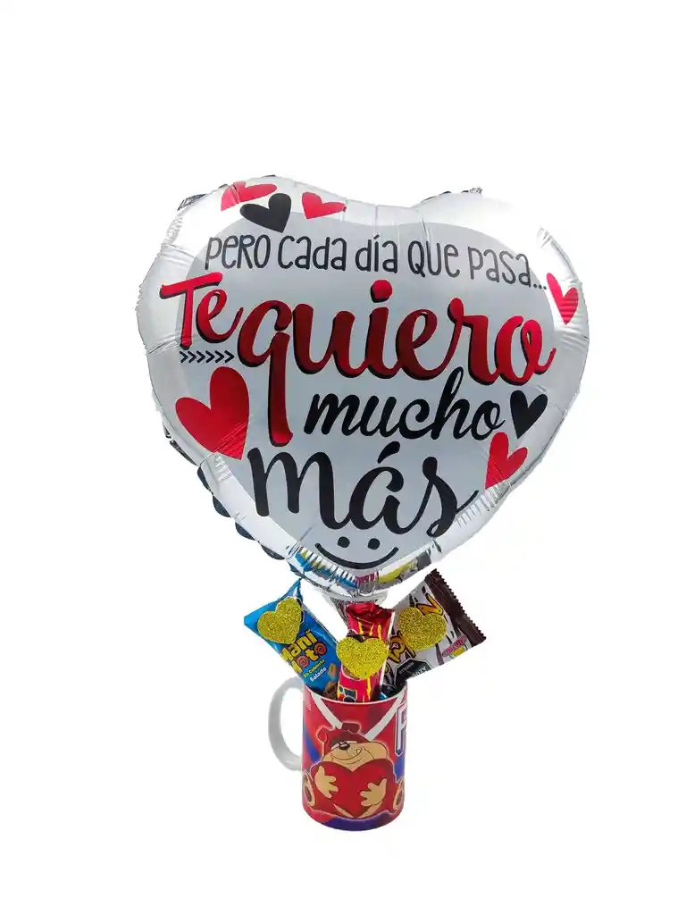 Vaso Globo Ancheta Desayuno Sorpresa Regalo Dulces