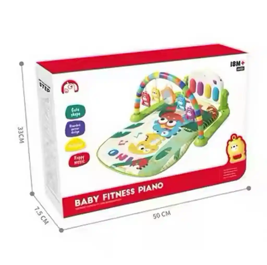 Gimnasio Piano Tapete Sonajero Musical Para Bebes Unisex