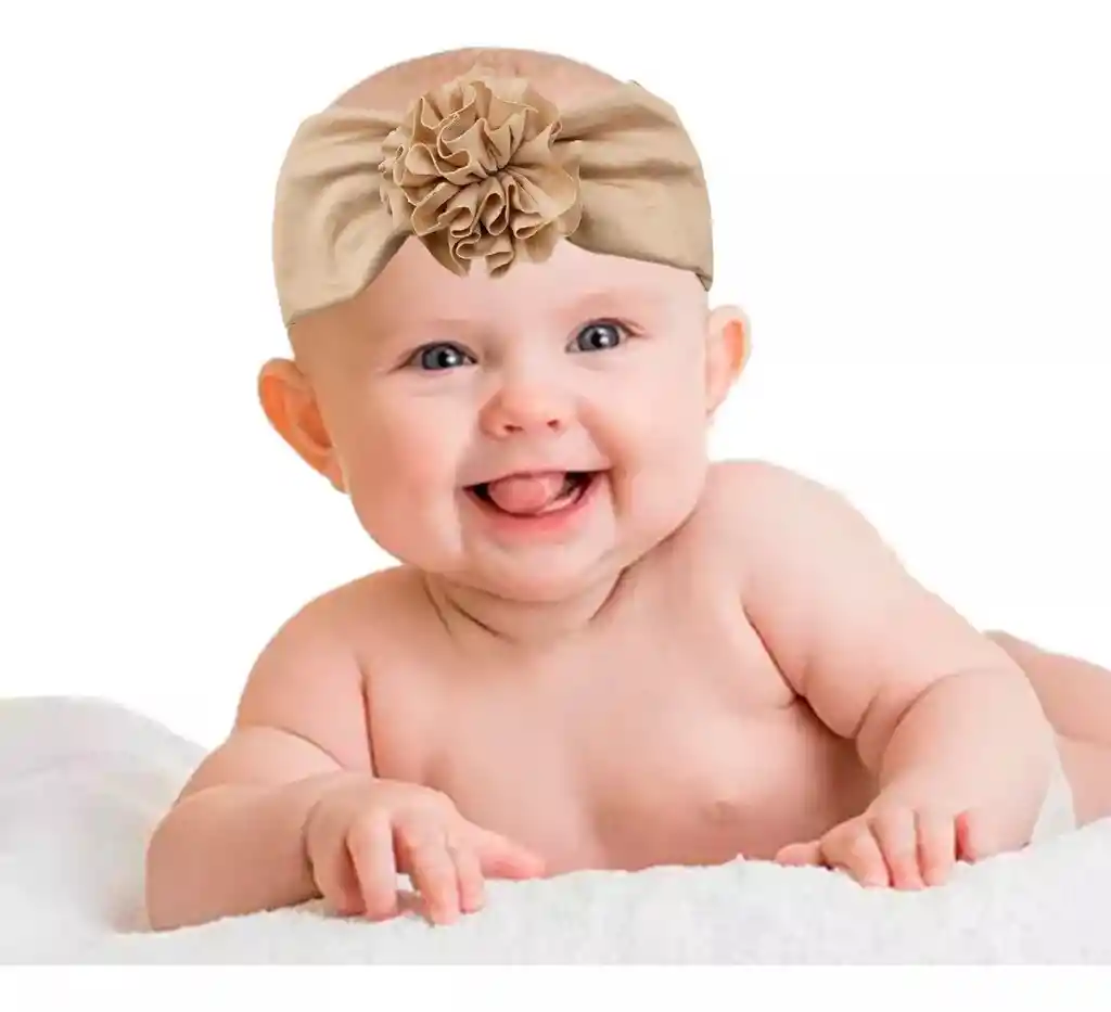 Gorro Bebe Balaca Diadema Beige