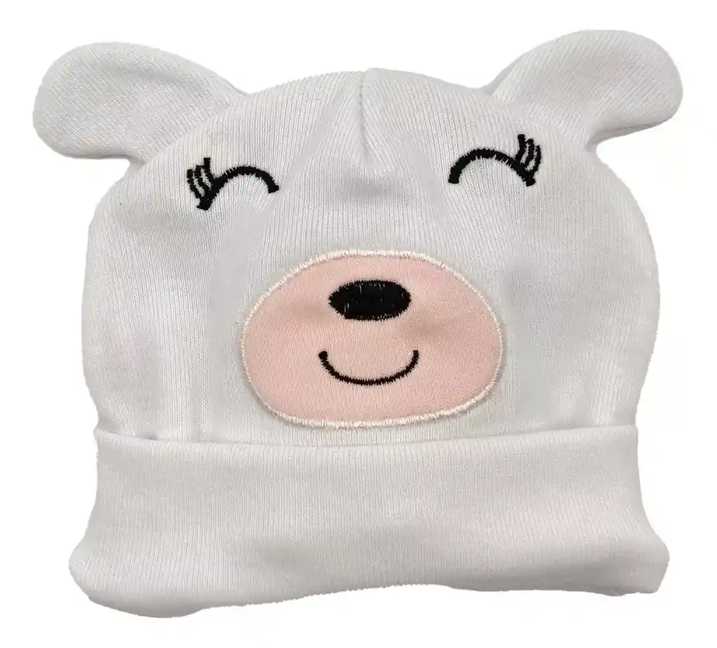 Gorro De Oso Polar Bebe Animales Licrado Forrado Kawaii