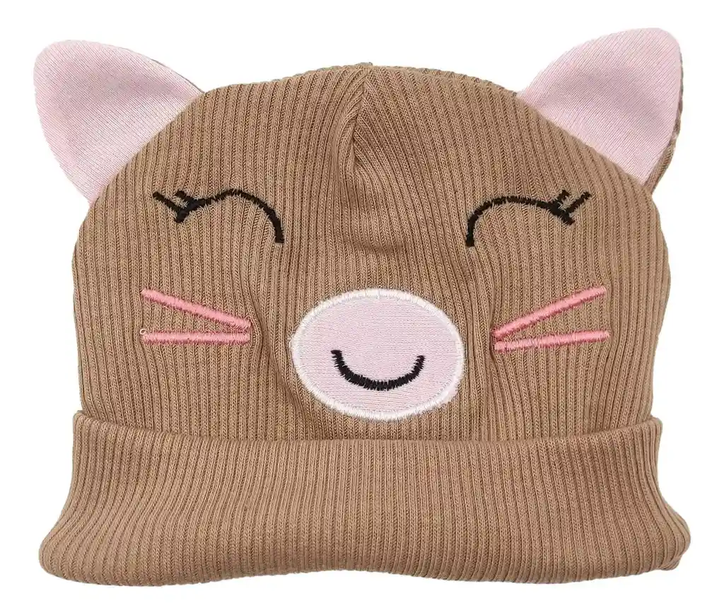 Gorro De Gato Café Bebe Animales Licrado Forrado Kawaii