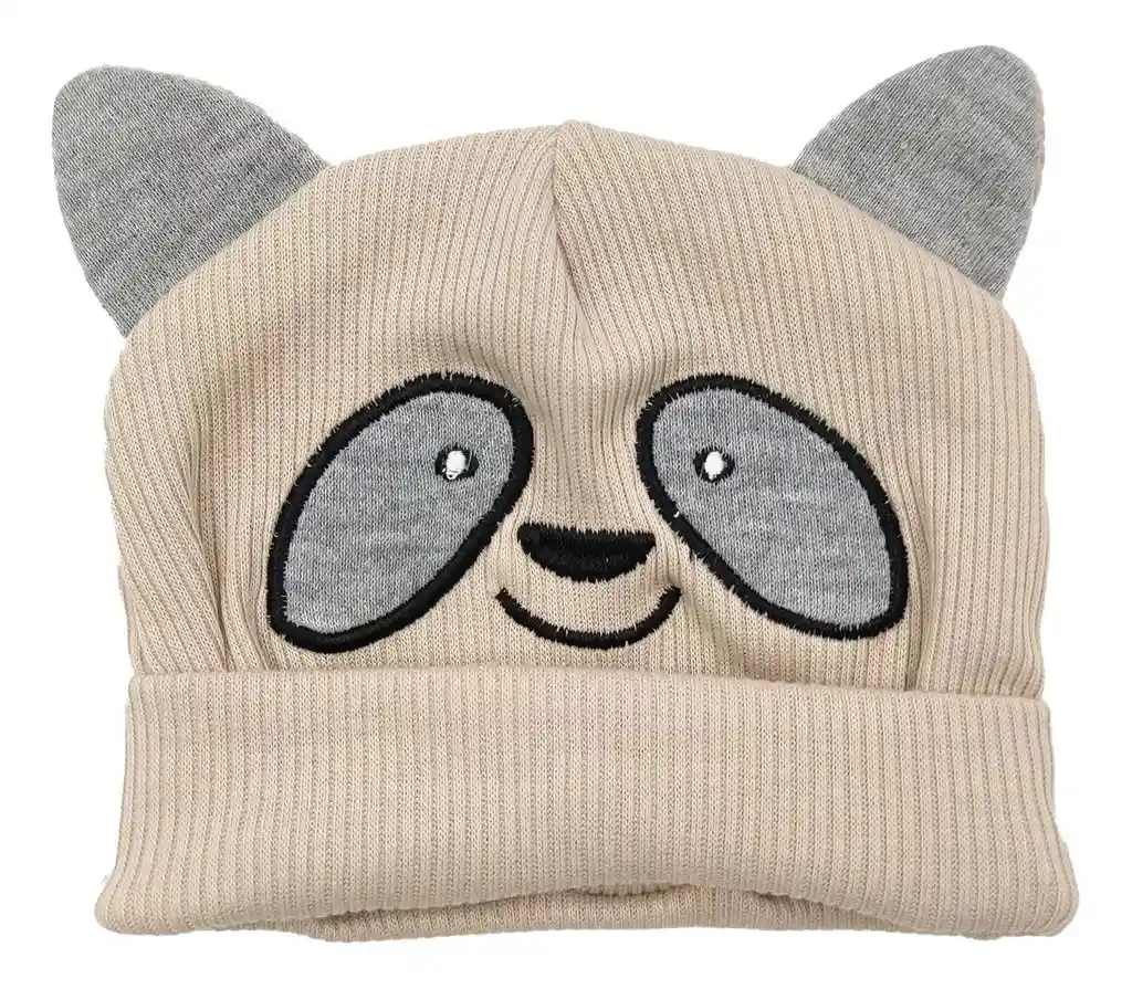 Gorro De Panda Café Bebe Animales Licrado Forrado Kawaii