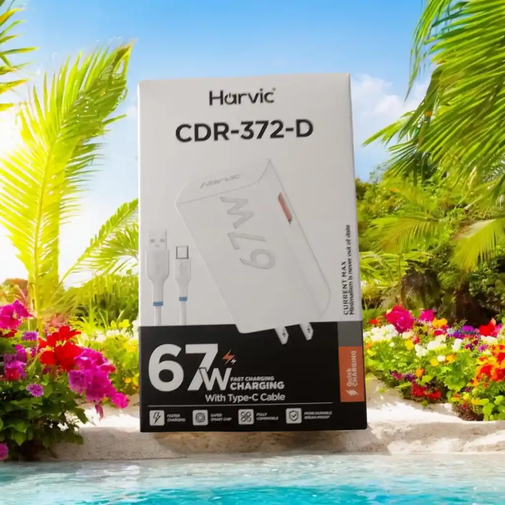 Cargador Completo Harvic Cdr-372-d 67w Typo C