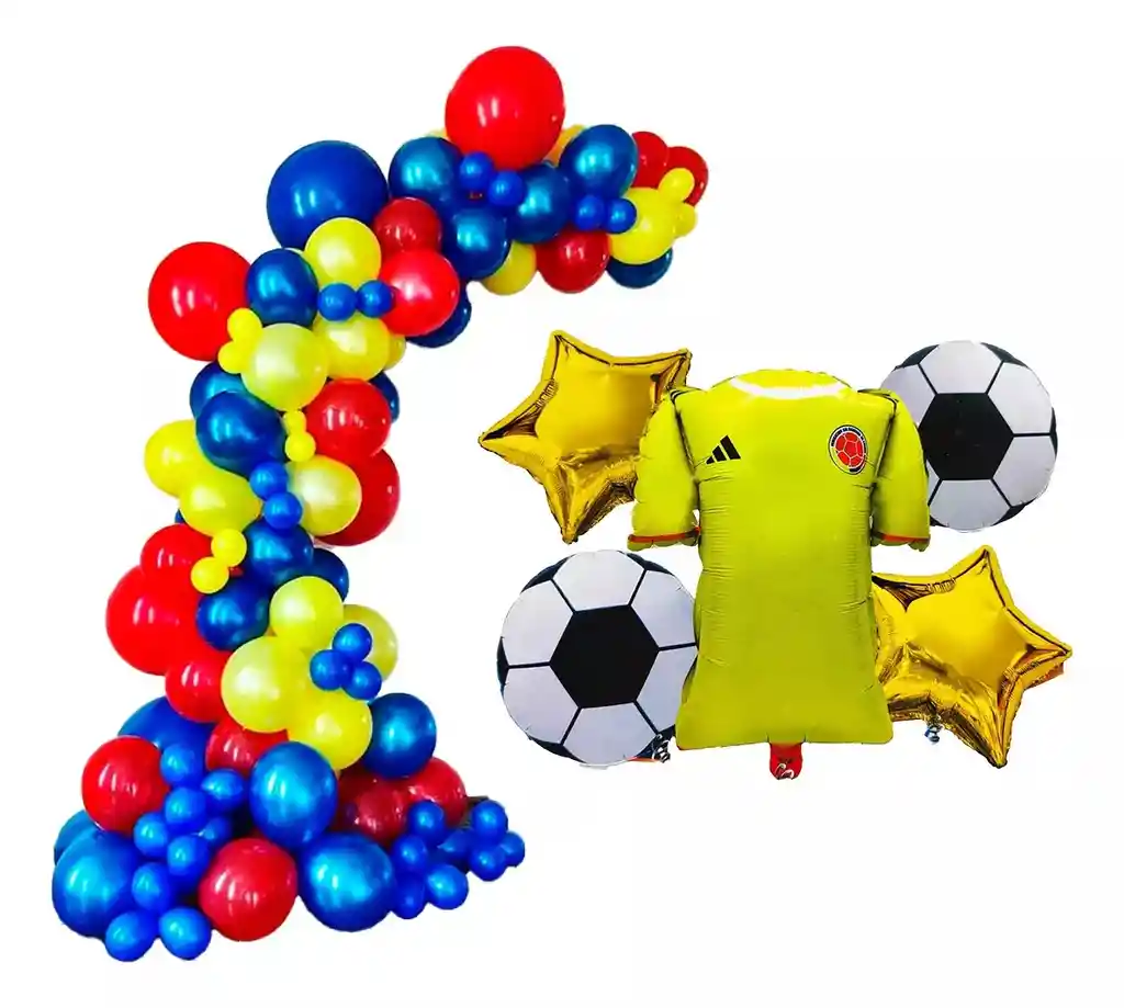 Arco Globos Selección Camiseta Futbol Colombia