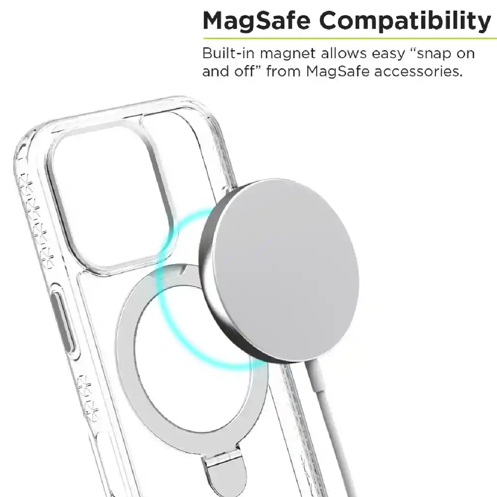 Protector Iphone 16 Pro Puregear Slim Shell Kik Magsafe Clear/silver