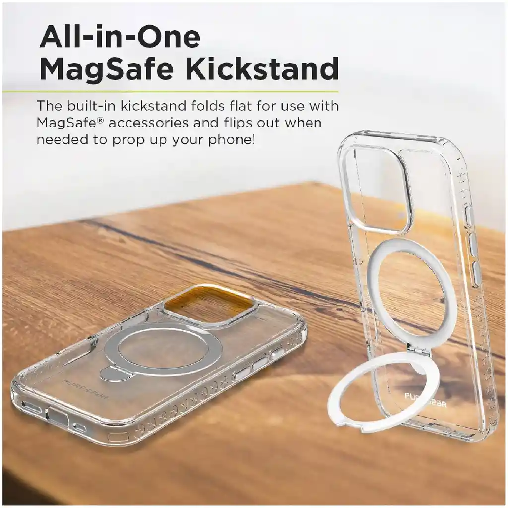 Protector Iphone 16 Pro Puregear Slim Shell Kik Magsafe Clear/silver