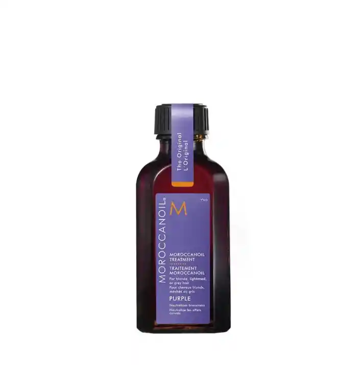 Tratamiento Morrocanoil Morado Para Neutralizar Tonos Amarillos Y Naranjas Purple 50ml