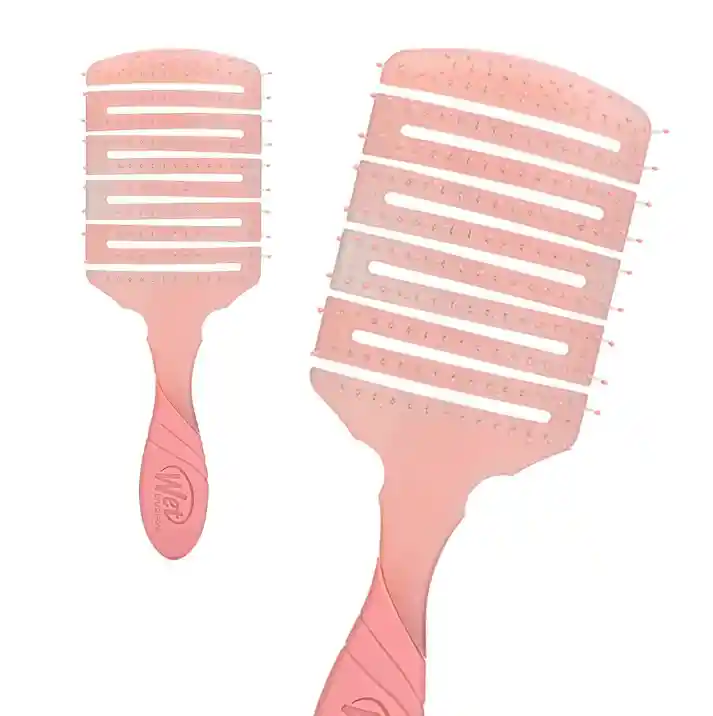 Cepillo Flexible Profesional Plano Para El Secado Wet Brush Pro Flex Dry Paddle Peach