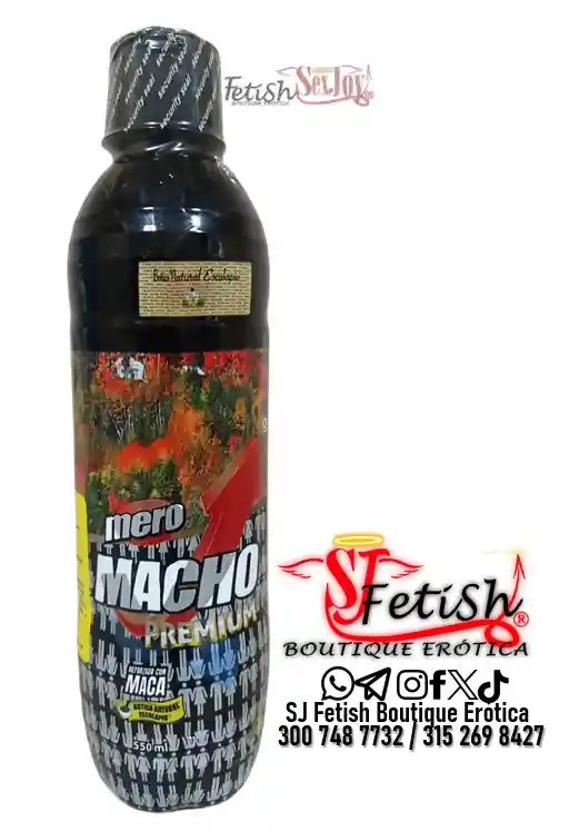 Mero Macho Premiun 500ml Ecuatoriano Potenciador Y Suplemento Dietario