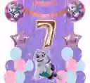 Kit Globos Bouquet Numero Perro Everest Paw Patrol Patrulla #7