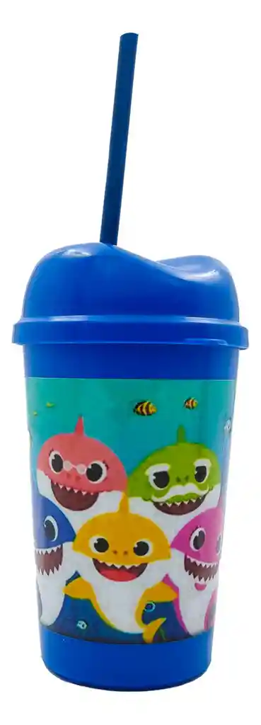 Vaso Pitillo Baby Shark