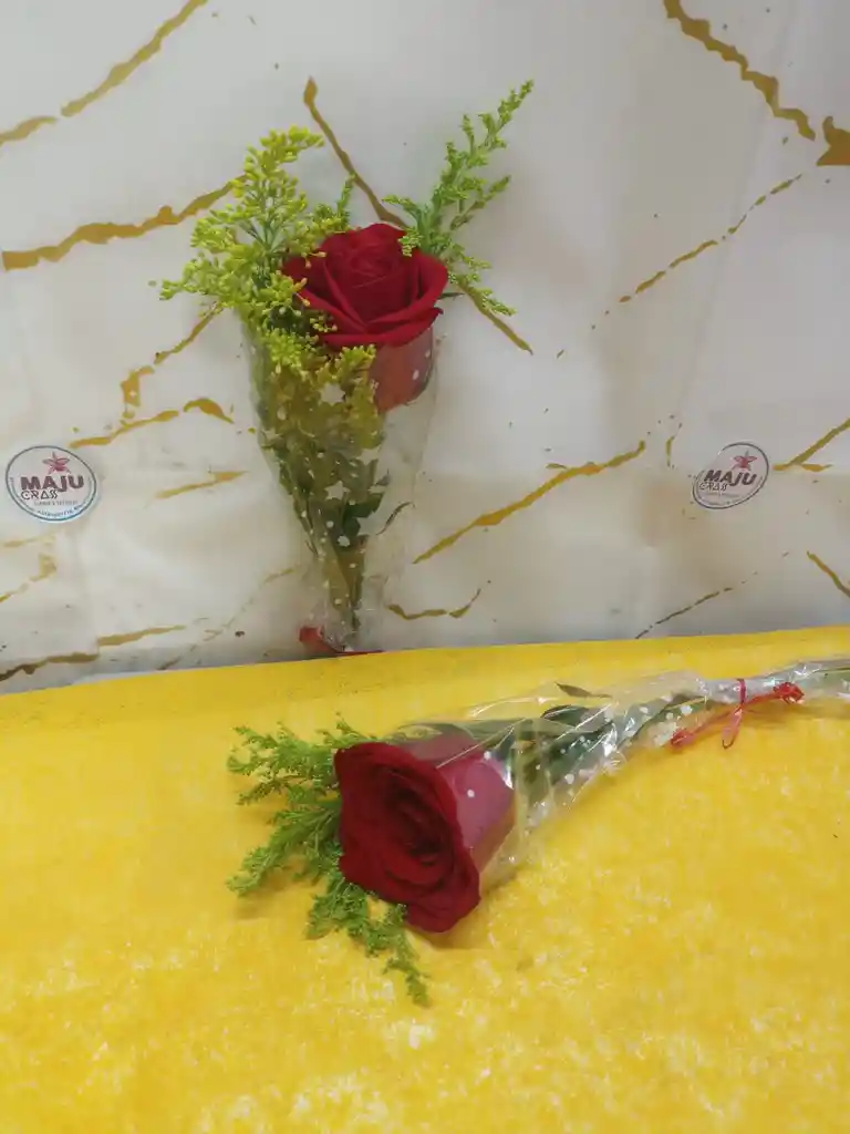 Promo Solitario De Rosa Natural