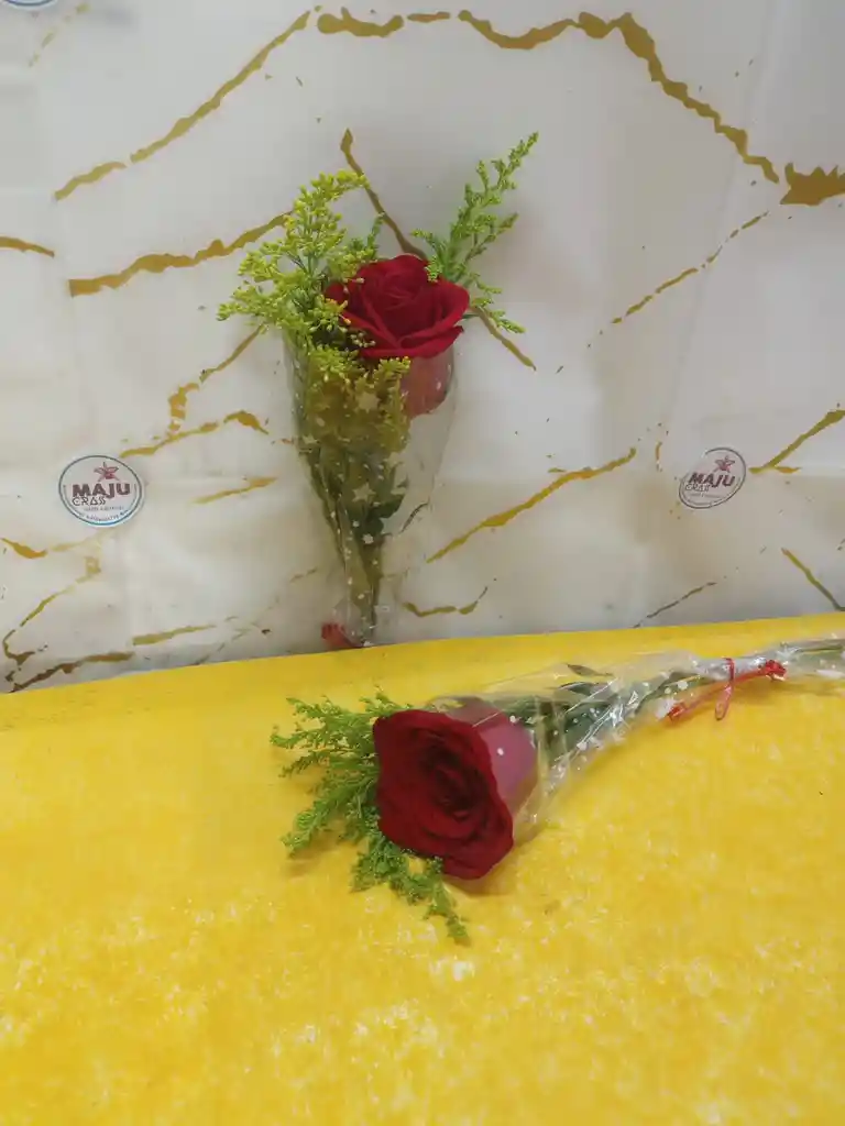 Promo Solitario De Rosa Natural