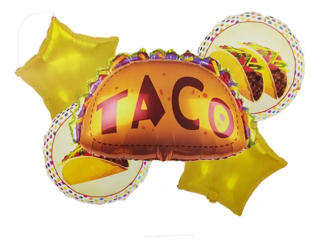 Globo Taco Mexico Fiesta Mexicana Comida Decoración Loca