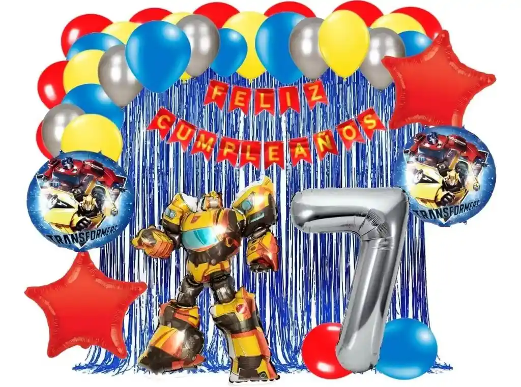 Globo Fiesta Decoración Kit Transformers Bumblebee Amarillo #7