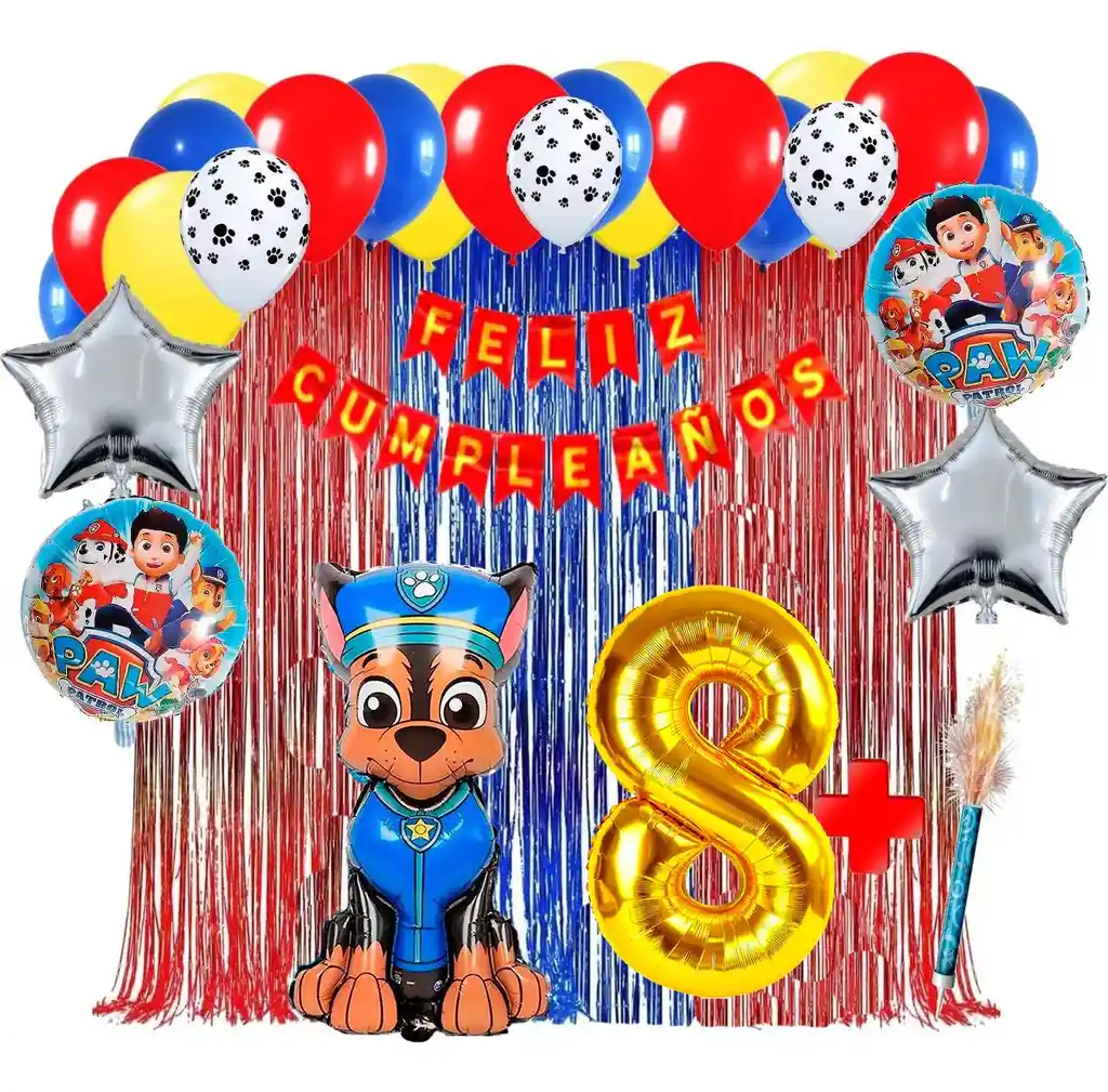 Globo Decoración Patrulla Canina Perro Chase Paw Patrol #8