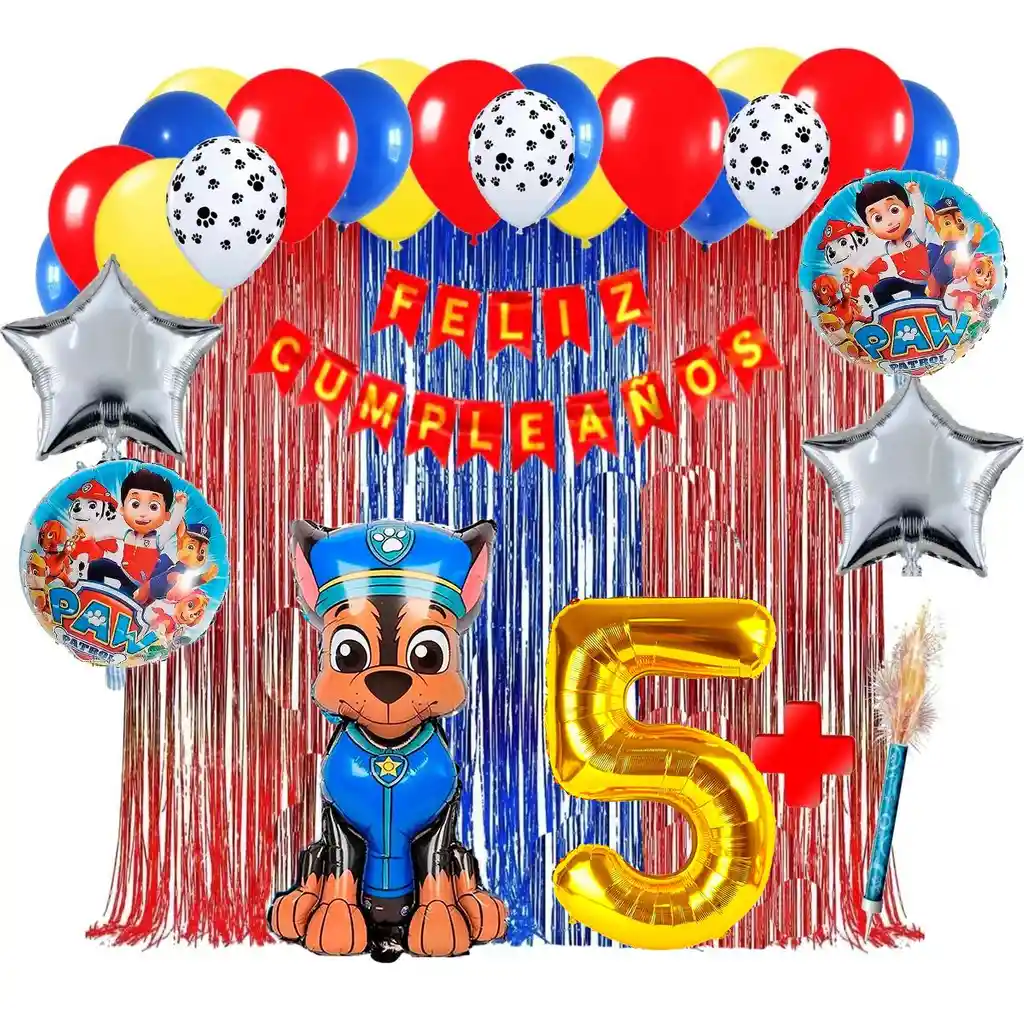 Globo Decoración Patrulla Canina Perro Chase Paw Patrol #5