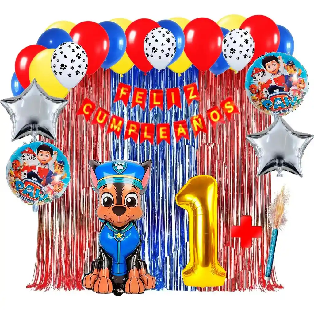 Globo Decoración Patrulla Canina Perro Chase Paw Patrol #2