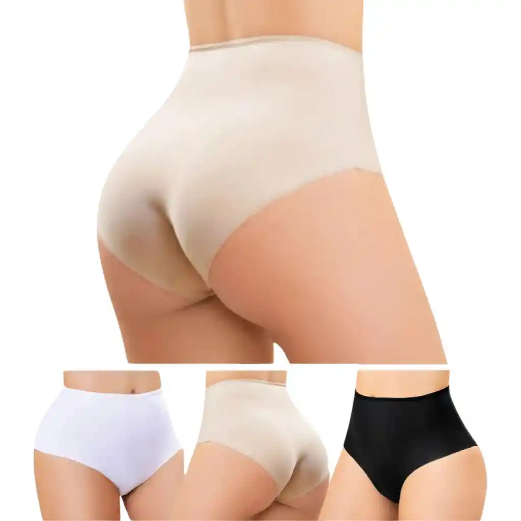 Pantys Invisibles Clásicas Tiro Alto - Pack X 3