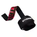 Par Straps Correas Muñequeras Levantamiento Pesas Gym Rojo Ref St3343