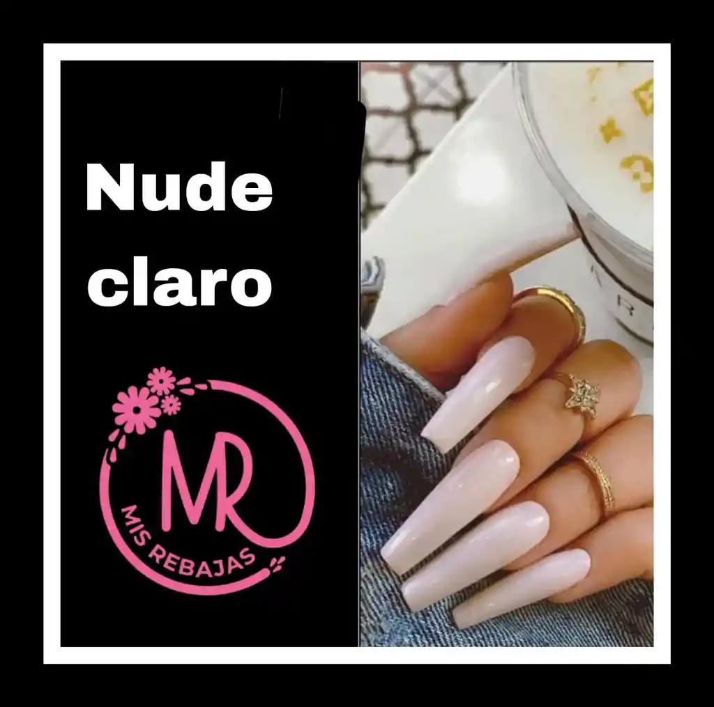 Uñas Postizas Por 20 Unidades De Uñas Postizas En Tono Nude Claro.