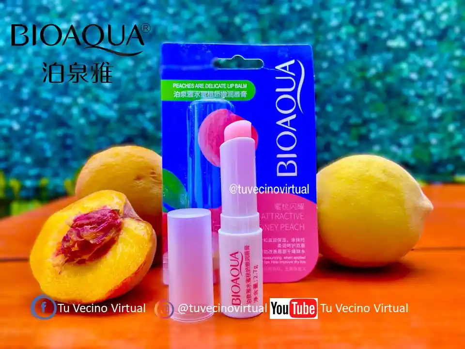 Balsamo Para Labios Durazno Bioaqua