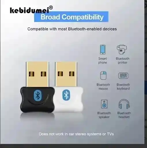 Receptor Bluetooth Usb 5.0 Transmisor Inalámbrico Dongle