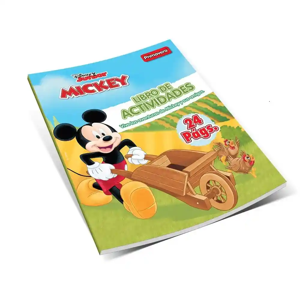 Libro De Actividades Y Colorear Mickey Mouse 24 Paginas Primavera