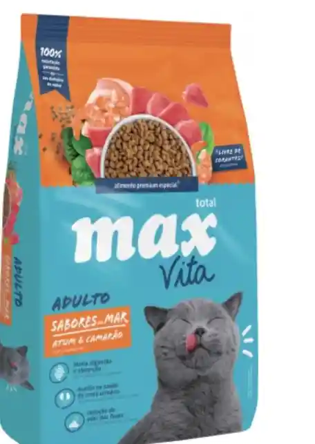 Concentrado Gatos Max Vita Gato Adulto Sabores Do Mar Atun Y Camaron 3kg