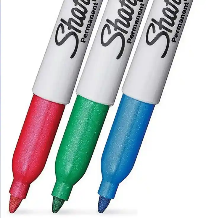 Marcador Sharpie Metalizado, Punta Fina X3