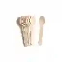 Paquete De Cucharas Madera X 10 Und