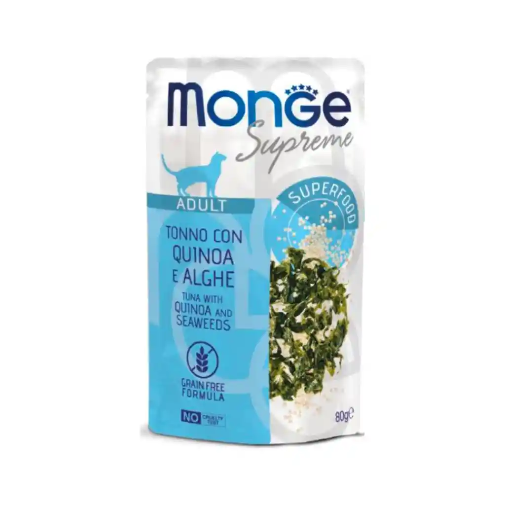 Monge Supreme Gato Adulto Atun Con Quinoa Y Algas