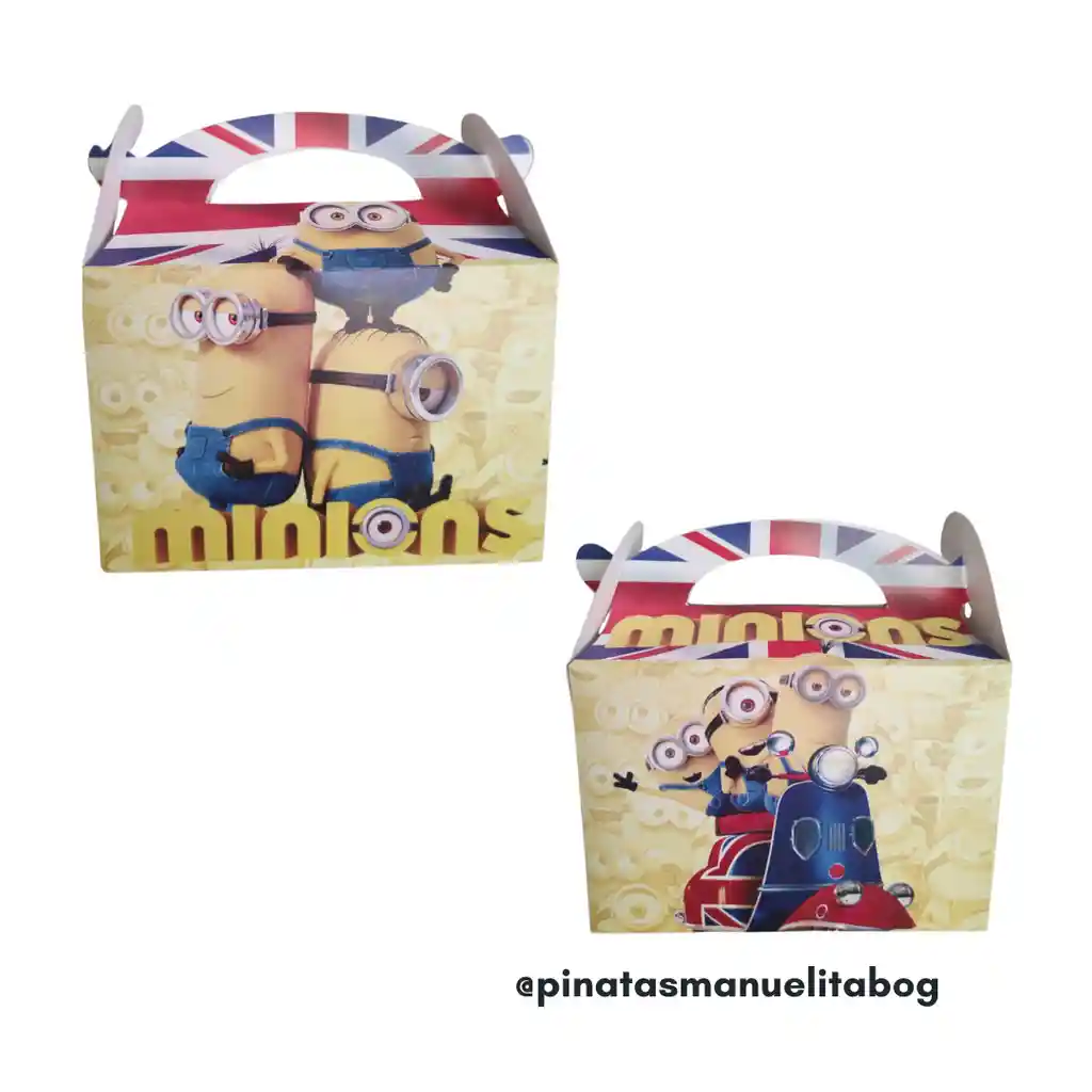 Paquete De Cajas Para Fiesta Minions X 6 Und