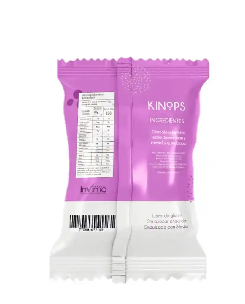 Kinops Chocolate Blanco Vegano Natif 30 Gr