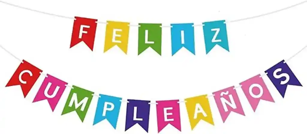Banderin Feliz Cumpleaños Multicolor