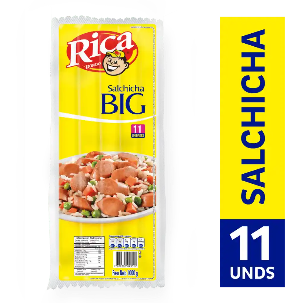 Salchicha Rica Big Res 1000 G