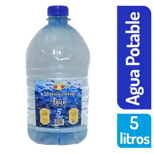 Agua Mercacentro Garrafa Sin Gas 5000 Ml