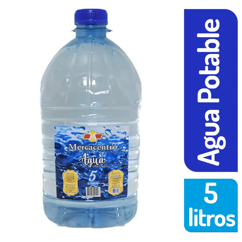 Agua Mercacentro Garrafa Sin Gas 5000 Ml