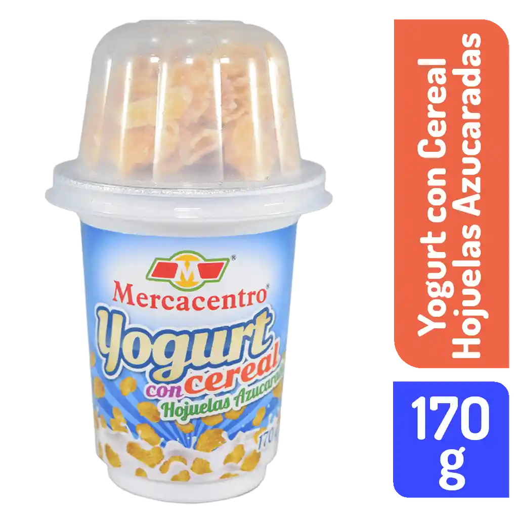 Yogurt Mercacentro Cereal Hojuelas Azucaradas 170 G