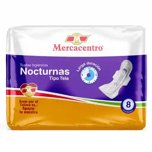 Toalla Mercacentro Nocturnas 8 Und